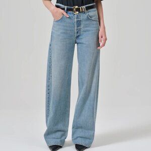 CITIZENS OF HUMANITY Ayla Baggy Wide Leg Jeans in Skylights Size 28